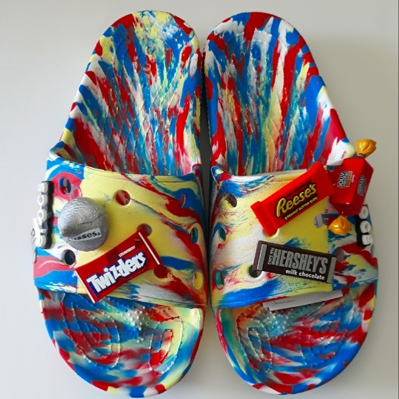 (New) Crocs Candy Slides Set (W7/M5) (W8/M6) (W9/M7) (W10/M8) - Picture 2 of 11